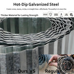 Hot-dip galvanized steel with text highlighting features and a comparison to 'Regular' steel. 