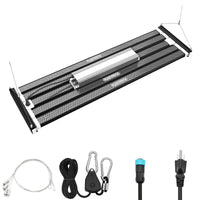 730W Stretchable LED Grow Lights Samsung LM301H EVO Diodes Full Spectrum Lamp(Black) - Anleolife