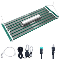 1000W Stretchable LED Grow Lights Samsung LM301H EVO Diodes Full Spectrum Lamp (Green) - Anleolife