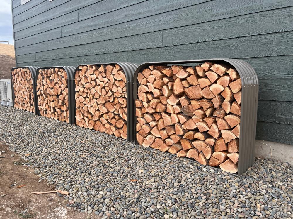 Chicken tunnel in a backyard