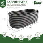 LARGE SPACE - 24” Tall 6X3 ft Raised Garden Bed 
