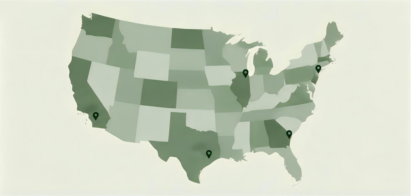 U.S. Fulfillment Network Map