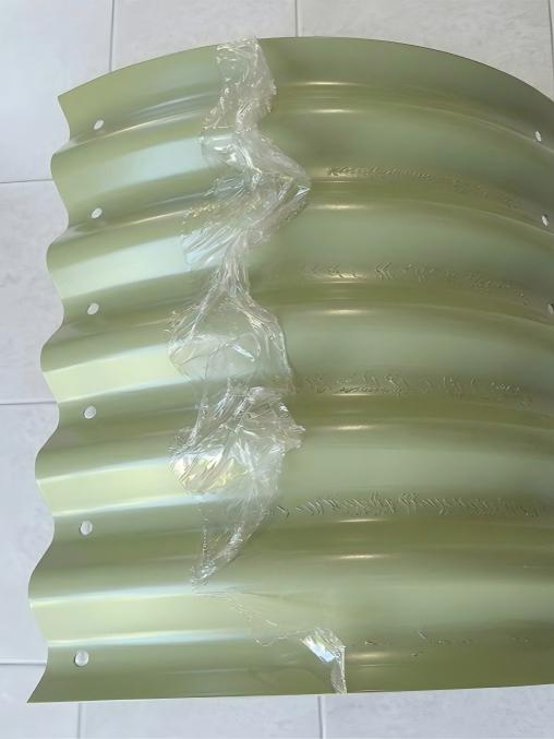 Comparison panel with protective plastic film