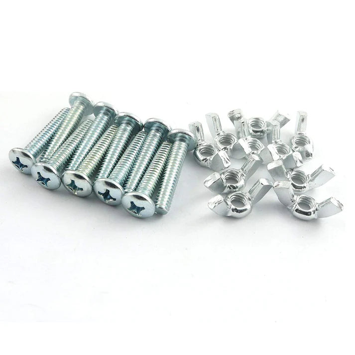 40 Sets of Dacromet Screws & Wing Nuts for DIY Garden Beds