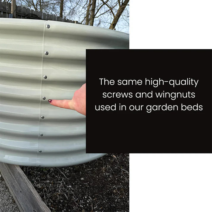 40 Sets of Dacromet Screws & Wing Nuts for DIY Garden Beds