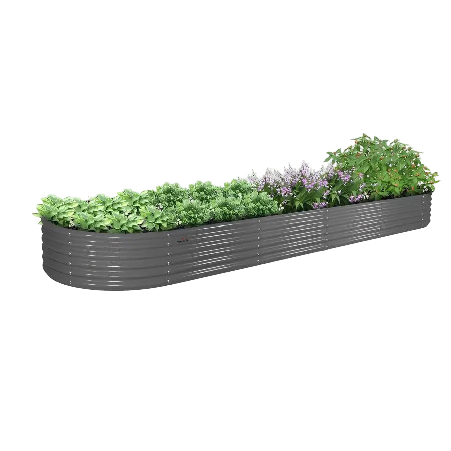 18" Tall 12x3 ft Rust-Resistant Raised Garden Bed