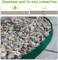 8" x 40" Galvanized Steel Garden Edging, 6-Pack (20FT Total), Powder Coating Lawn Border - Green - Anleolife